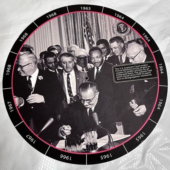 Historical timeline of The Right to Vote and Modern Civil Rights Movement. - Picture 1 of 12
